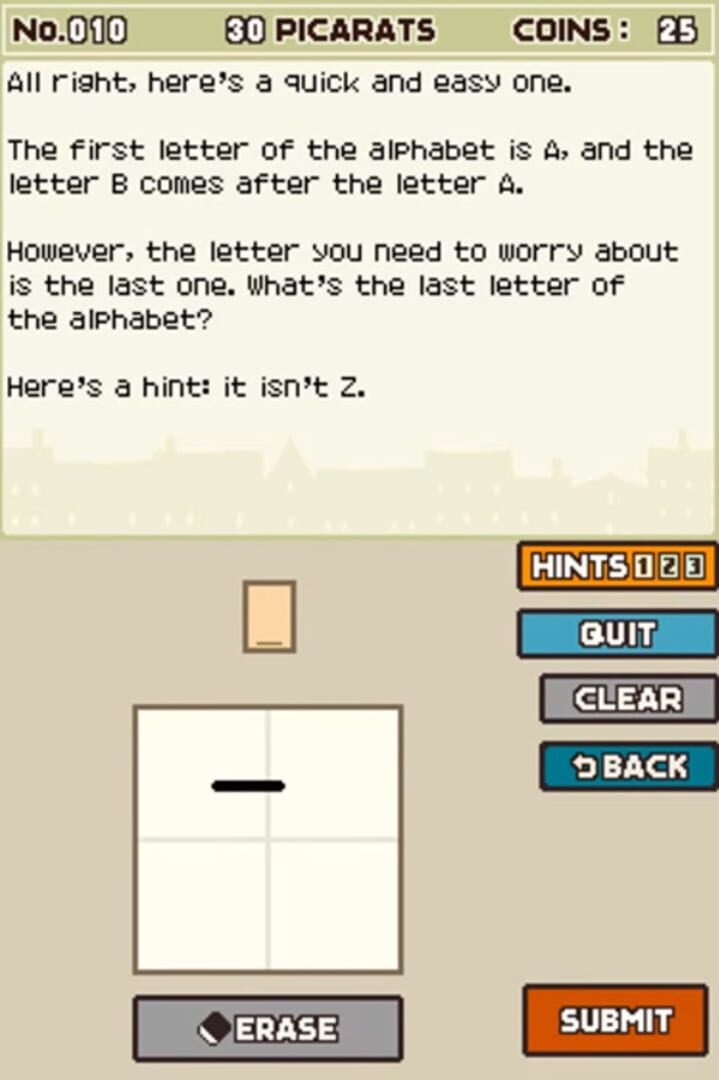 Professor Layton and the Curious Village screenshot 1