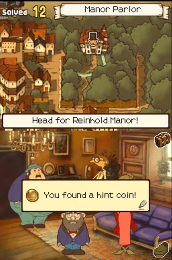 Professor Layton and the Curious Village screenshot 2