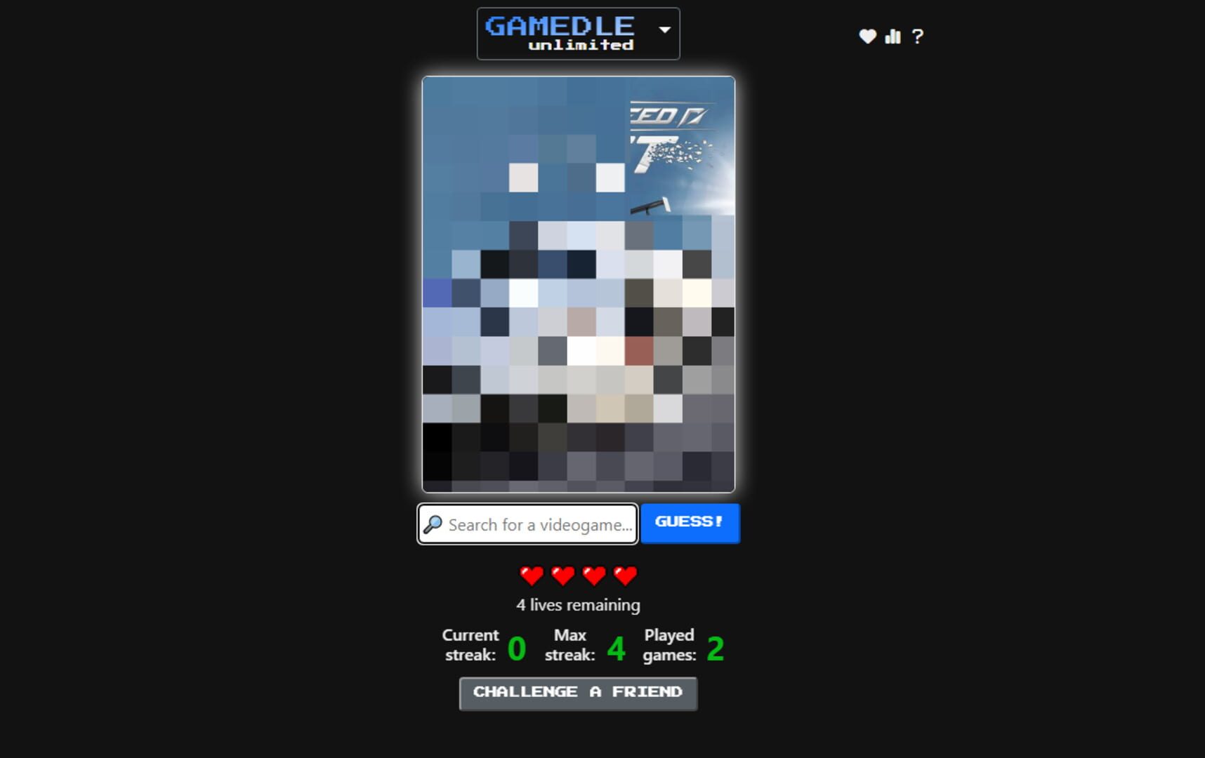 Gamedle screenshot 1