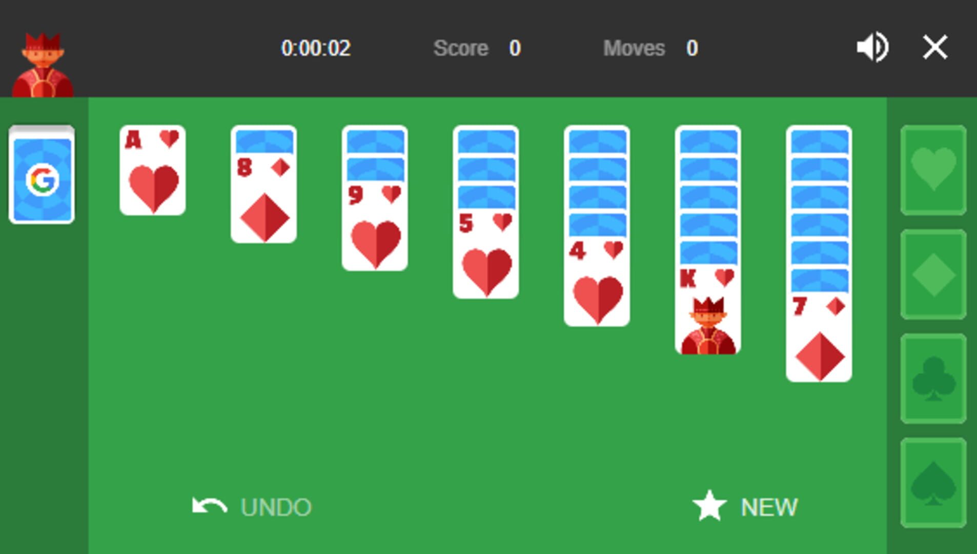 Google Solitaire screenshot 2