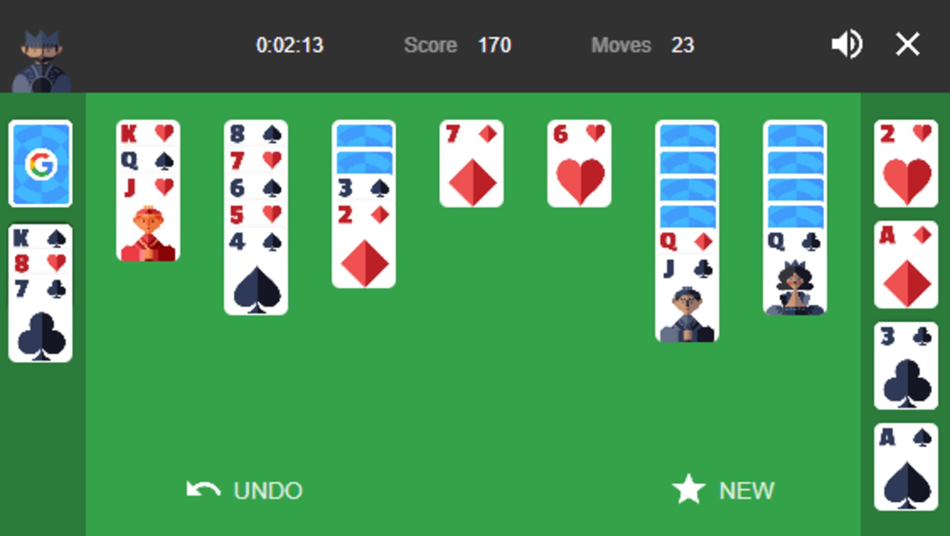 Google Solitaire screenshot 3