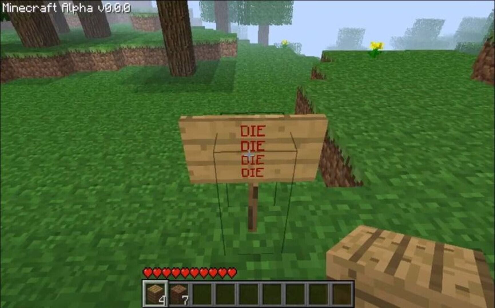 Minecraft Alpha 0.0.0 screenshot 2