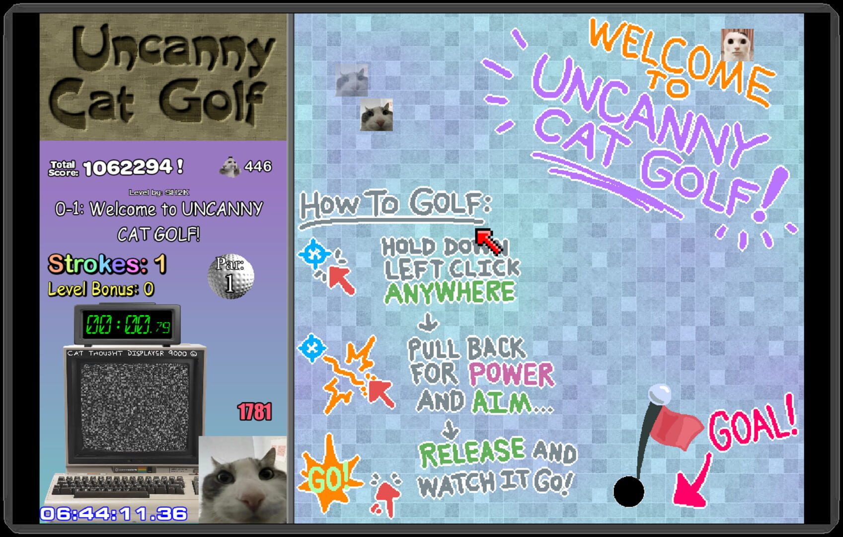 Uncanny Cat Golf screenshot 4
