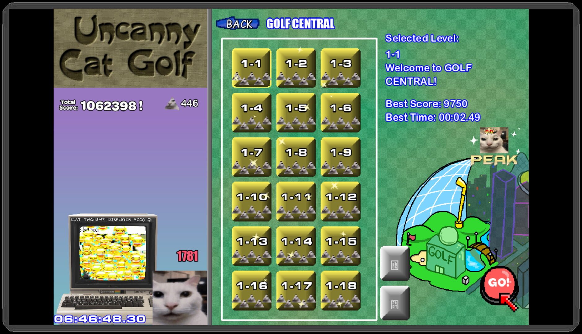 Uncanny Cat Golf screenshot 6